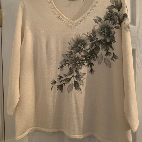 ALFRED DUNNER PLUS SIZE SWEATER 2X - Picture 2 of 6